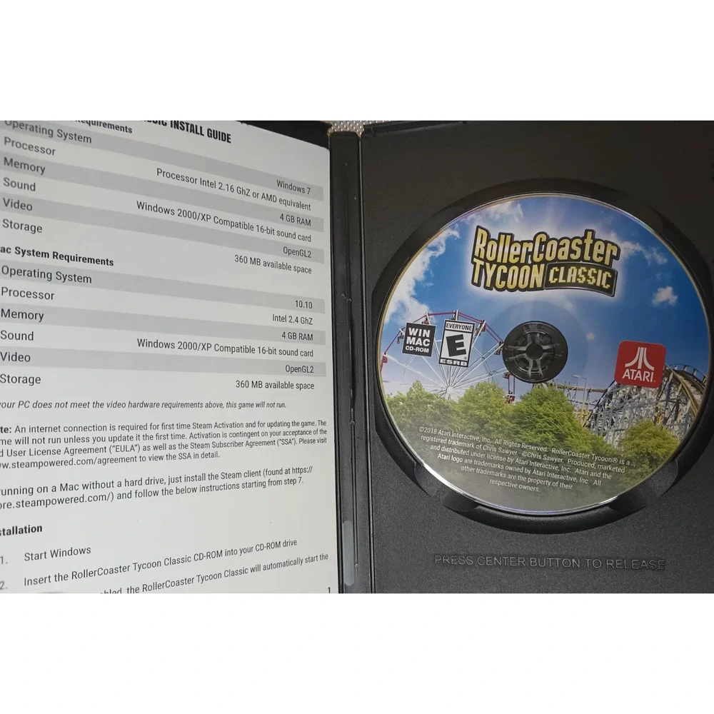 RollerCoaster Tycoon Classic. Windows/Mac. Remastered Game Rated E